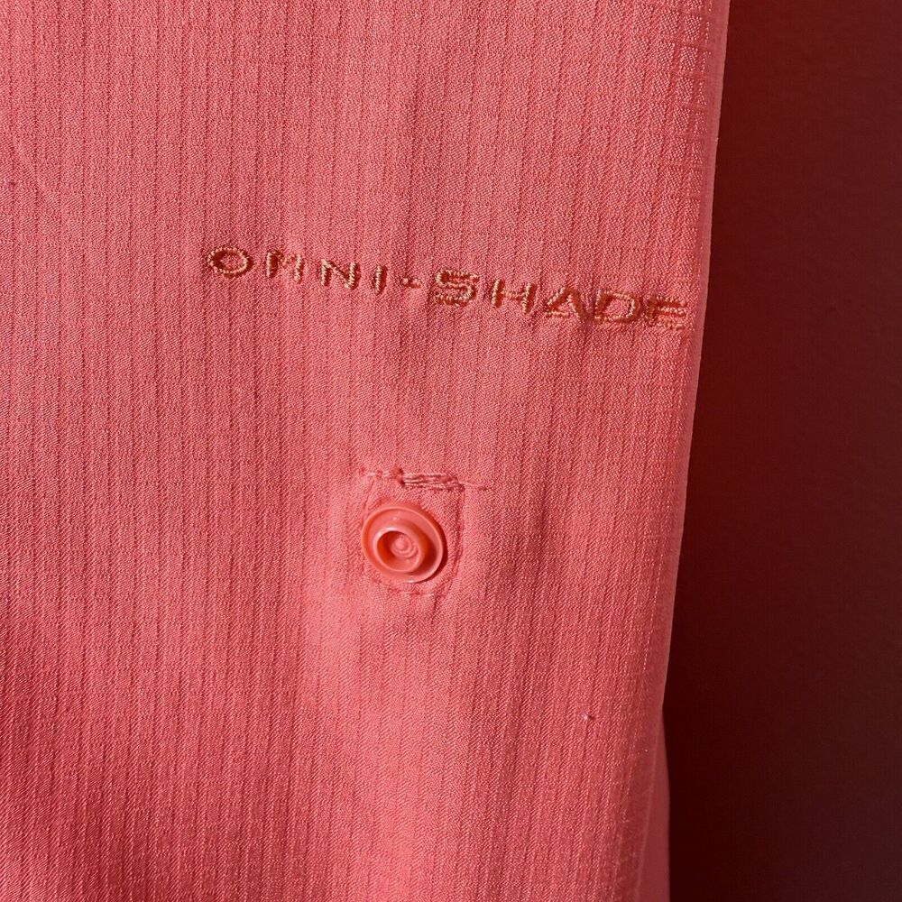 Columbia PFG Button-Up Shirt Women’s Size XL Omni-Shade Long Sleeve Melon Color - Picture 6 of 9